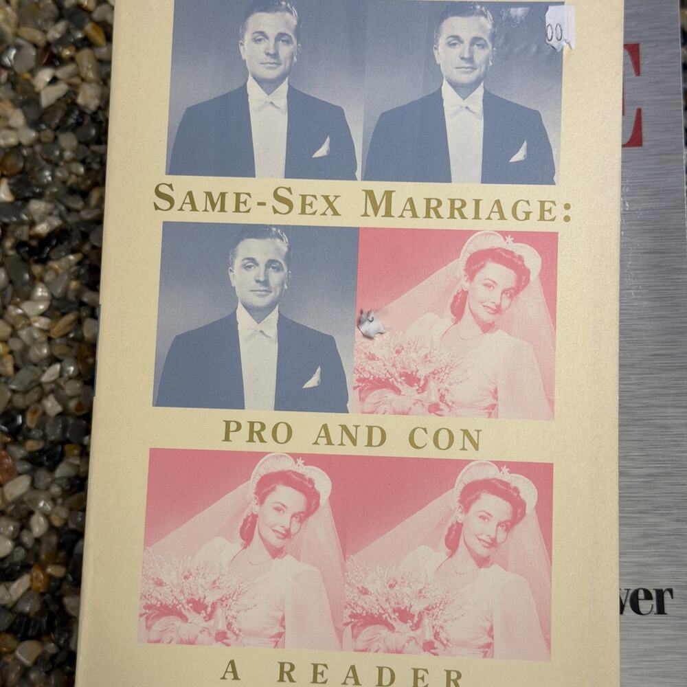 Same Sex Marriage : Pro and Con Paperback‎ Andrew Sullivan 1997 First Edition